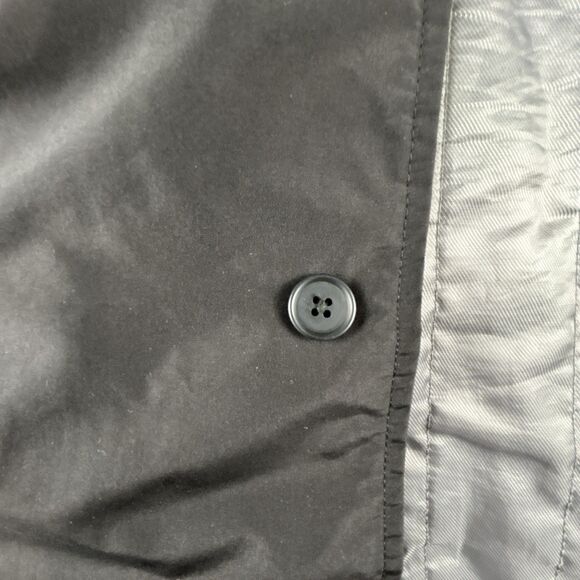 Eddie Bauer Trench Coat Men’s XL Black Lightweight Water Repellent Packable - Picture 4 of 9